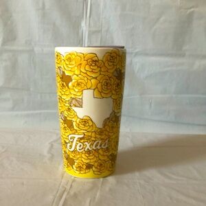 Starbucks Yellow rose of Texas porcelain 12 oz hot or cold beverage cup New 2021